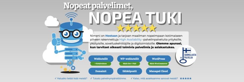 Hostaan arvostelu 2023 - paras suomalainen webhotelli