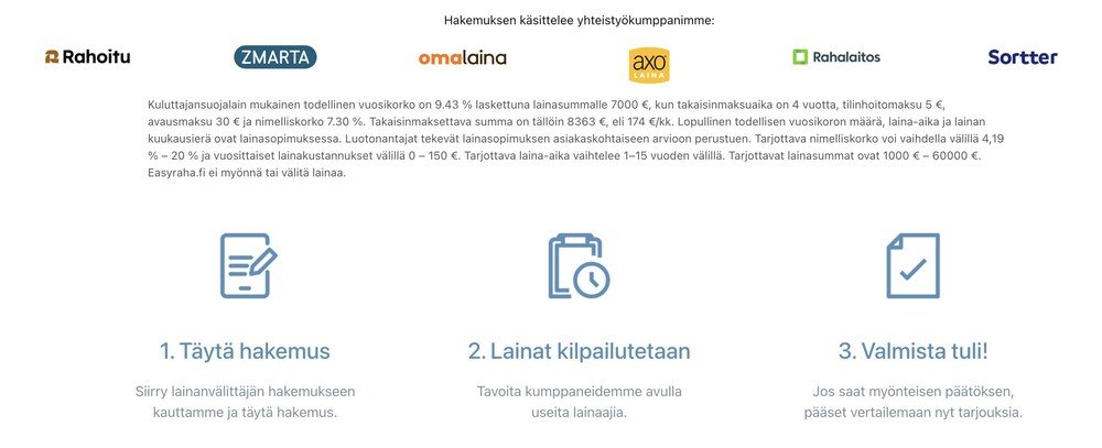 Easyraha screenshot